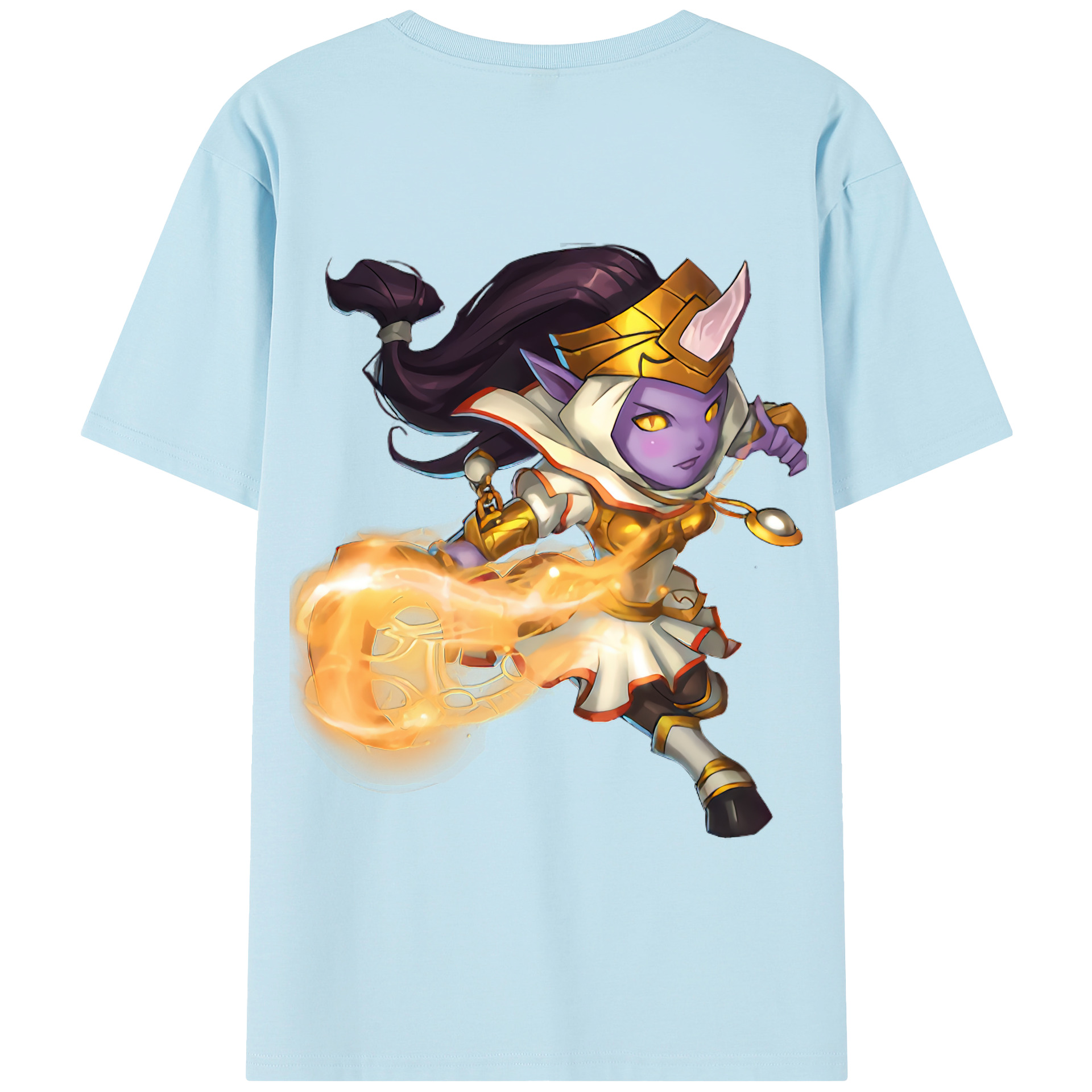 リーグ・オブ・レジェンド League of Legends LOL 綿100％半袖Tシャツ（背面プリント）